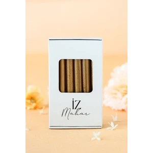 İz Mühür Mühür Mumu Yapıştırıcı Çubuk 12'li Antik Altın 10x1.1 cm Düz Desen Silikon Tabanca ile Uyumlu