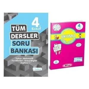 Tudem Yayınları 4. Sınıf Tüm Dersler Soru Bankası + Okuma Anlama Kitabı