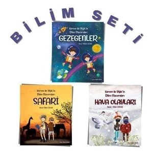 Dilek Cesur-Kerem ve Yiğit'in Bilim Seti-Hikaye Kitabı Seti
