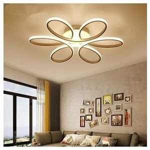 Fer Avize  Papatya Modern Tasarım Yatak Odası - Salon - Mutfak Eskitme Renk Gün Işığı ve Beyaz LED Avize
