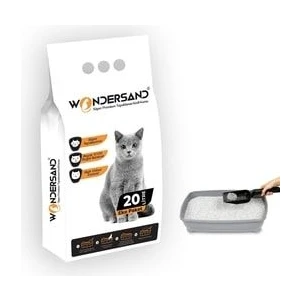 20 Lt Beyaz Bentonit Ince Tane Kokusuz Süper Topaklanan Premium Kedi Kumu