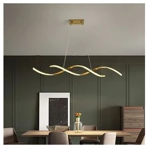 Fer Avize  Liana Modern Tasarım Eskitme Renk Beyaz Ledli Cafe - Mutfak - Salon 2 Li LED Avize