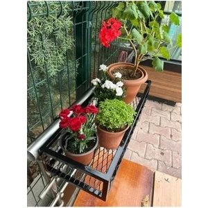 Miray Evim Saksılık Çiçeklik Balkon Model Oval Küpeşteler Için 90 cm