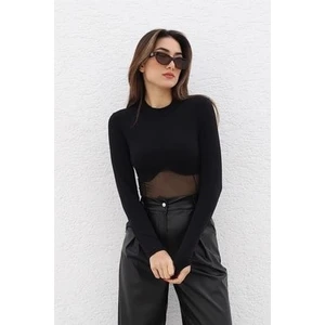 Hakim Yaka Transparan Bluz