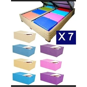 7 Adet Hurç Çekyat Baza Altı Hurcu 62X37X24 cm Yastık Kıyafet Düzenleme Eşya Taşıma