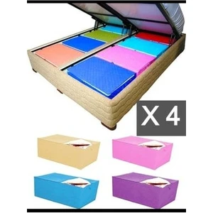 4 Adet Hurç Çekyat Baza Altı Hurcu 62X37X24 cm Yastık Kıyafet Düzenleme Eşya Taşıma
