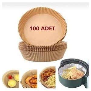 Her Modele Uyumlu Xl & Xxl 100  Adet Airfryer Pişirme Kağıdı - Hijyenik Yağlı Kağıt - Airfryer Ustası
