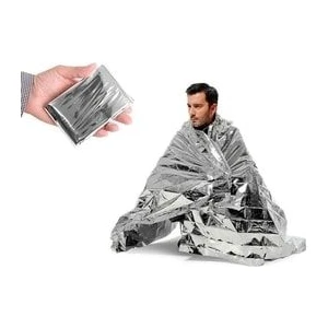 Outdoor Sos Blanket Acil Durum Için Termal Battaniye Metalize Isı Yalıtımlı 160X210CM (Uzay Battaniye)