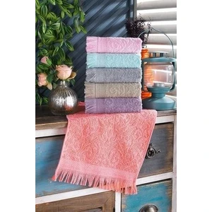 Zeynep Tekstil Fringe | 6'lı  30X50 cm El ve Yüz Havlu Seti | Mutfak Havlusu