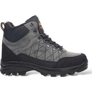 Erkek Içi Kürklü Fermuarlı Trekking Outdoor Bot Füme