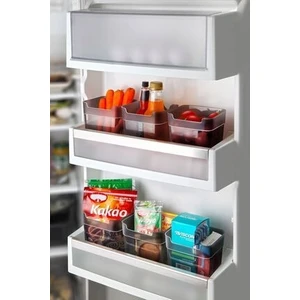 Kitchen Life Büyük Boy 6'lı Çok Amaçlı Buzdolabı Kapak Içi Düzenleyici Kutu -Çok Amaçlı Organizer 0,95ML