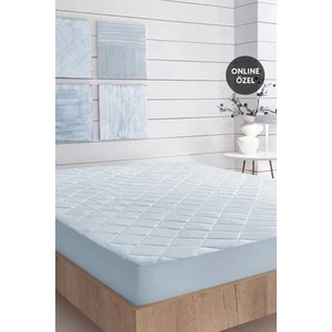 Bedding Macaron Full Kenar Dolgulu Alez - Mavi