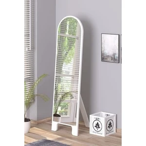 Olcay Aksesuar Beyaz 150X43 cm Ayaklı Tek Kubbeli Salon Antre Çocuk Odası Banyo Wc Yatak Odası Boy Aynası