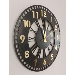 Kumi Aswood Dekoratif Aynalı Duvar Saati 50 x 50 cm + Vazo Tablo