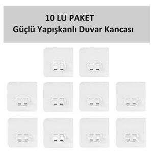 10 Lu Güçlü Kendinden Yapışkanlı Kancalar Köşe Rafı Banyo Rafı Duş Rafı Kancası, Su Geçirmez Askı