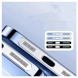 10 Adet iphone 12 /13/14 /15 Series Hoparlör İçin Toz Önleyici Sticker-Hoparlör Koruyucu Aluminium