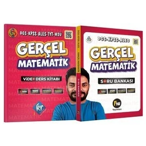 Kr Akademi Yayınları Gerçel Matematik DGS KPSS ALES Video Ders Kitabı ve Soru Bankası Seti
