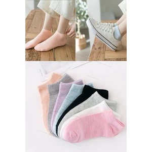 8'li Kadın Renkli Patik Çorap