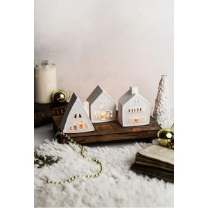 Lalezen Home 3lü Ev Mumluk Dekoratif Beton Mumluk Tealight Mumlar Dahildir