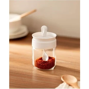 Madame Coco Liana Kaşıklı Cam Baharatlık 210 ml – Dayanıklı, Ergonomik ve Kolay Temizlenen Tekli Kapaklı Kavanoz