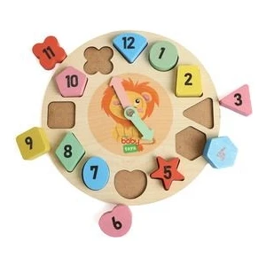 Baby Toys Montessori Ahşap Puzzle Saat