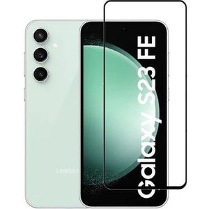 Samsung Galaxy S23 Fe Uyumlu Tam Kapatan Tamperli Cam Ekran Koruyucu Kırılmaz Cam