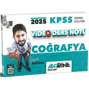 Hocawebde Yayınları 2025 KPSS Coğrafya Video Ders Notları