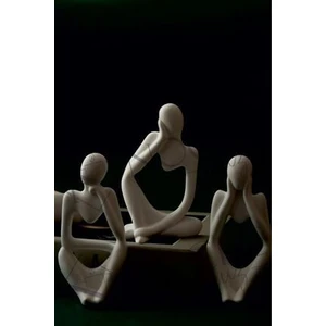 Nordic Tarzı 3'lü Heykel Seti