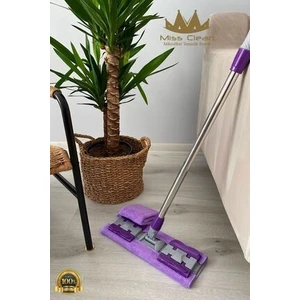 Mandallı Mikrofiber Yer Yüzey Temizleme Mopu + 1 Adet Yedek Bez
