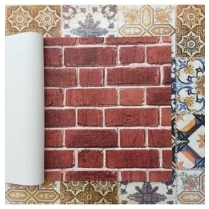 Taş Desenli 3 Boyutlu 13631 Duvar Kağıdı (5m²) - Tutkal Hediyeli