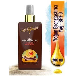 Eda Taşpınar Yoğun Bronzlaştırıcı Yağ SPF 0 200 ml (Sprey kapak)