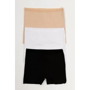 Kadın Lazer Kesim Dikişsiz Kadın Boxer Külot 3 Lü Paket Mıxcolor