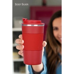 Sedef Silver Kişiye Özel Isim Yazılabilir Hediyelik Isimli 500 ml Paslanmaz Çelik Termos Bardak Mug