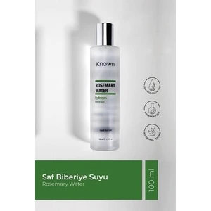 Known Saf Biberiye Suyu - Saç ve Cilt İçin Besleyici Tonic, Kepek ve Dökülmeye Karşı, %100 Doğal, 1 Adet Cam Şişe