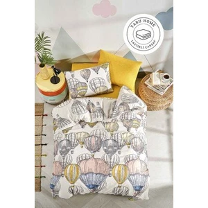 Tabu Home Çarşafı Lastikli Kapadokya Balon Krem Tek Kişilik Nevresim Takımı