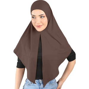 Micro Scarfs Hijab - St 208 Açık Kahve