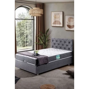 Eylül Tek Kişilik Baza Başlık Comfort Yatak Seti - Gri