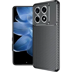 Xiaomi Mi 14T Pro Kılıf Kamera Korumalı Negro Karbon Dokulu Kapak