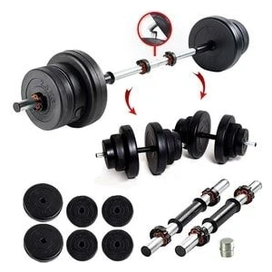 22 kg Multifonksiyonel Halter Seti ve Dambıl Seti Ağırlık Fitness Seti
