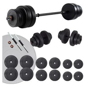75 kg Halter Seti ve Dambıl Seti Ağırlık Fitness Seti