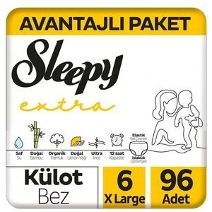 Extra Günlük Aktivite Avantajlı Paket Külot Bez 6 Numara Xlarge 96 Adet