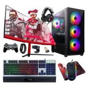 Tx90 Mega i5 3470 16GB Ram 256GB SSD 4GB RX560 23.6 inç Curved Monitör Oyuncu Masaüstü Bilgisayarı