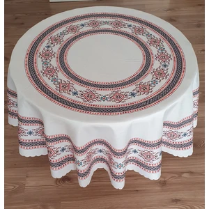 Piramid Desenbaskılı Yuvarlak 150 Cm Polyester Kumaş Masa Örtüsü