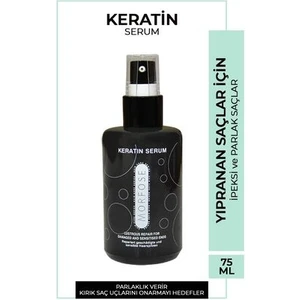 Keratin Özlü Saç Serumu Onarıcı ve Parlaklık Veren, 75 ml Etkili Saç Bakımı için İdeal Seçim