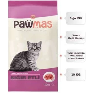 Sığır Etli Yavru Kedi Maması 10 kg
