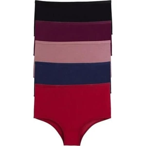 Bordo Kadın Külot 5'li Paket