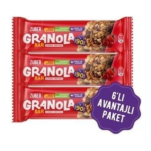 Granola Bar Kırmızı Meyveli 25G x 6 Adet