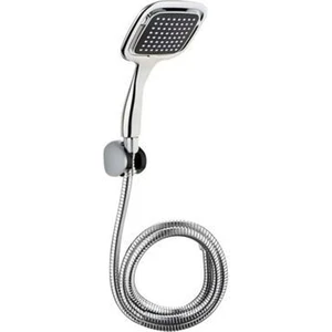 Ydgr  Siyah Kare Banyo Duş Seti Hortum Mafsal ve Başlık