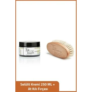The Touch By Seda Altın Selülit Kremi 250 ml At Kılı Fırçası ile Etkili Vücut Bakımı Unisex Kullanım
