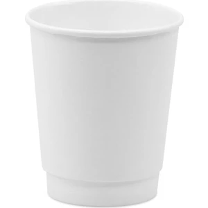 Double Wall Beyaz Karton Bardak 8 Oz - 30 Adet